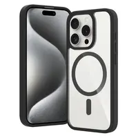 JP MagFit Clear MagSafe obal s N52 magnetem, iPhone 15 Pro, černý