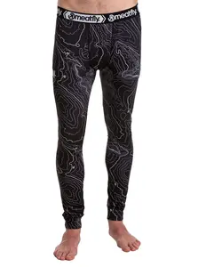 Meatfly pánské termo kalhoty Sloan Black Topography | Černá | Velikost M