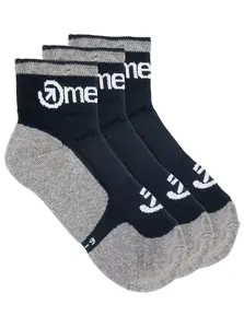 Meatfly ponožky Middle Triple pack Grey | Černá | Velikost L