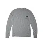Emerica pánské tričko Logo Lockup L/S Grey/Heather | Šedá | Velikost S