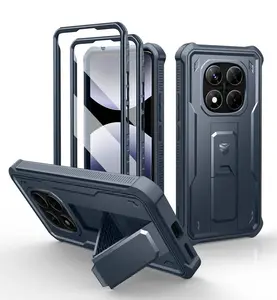 Dexnor 360 Kickstand obal Xiaomi Redmi Note 14 Pro 5G / Poco X7, modrý