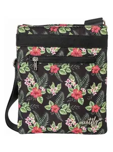 Meatfly dámská kabelka Dixie Tropical Black | Černá | Objem 0,4 L