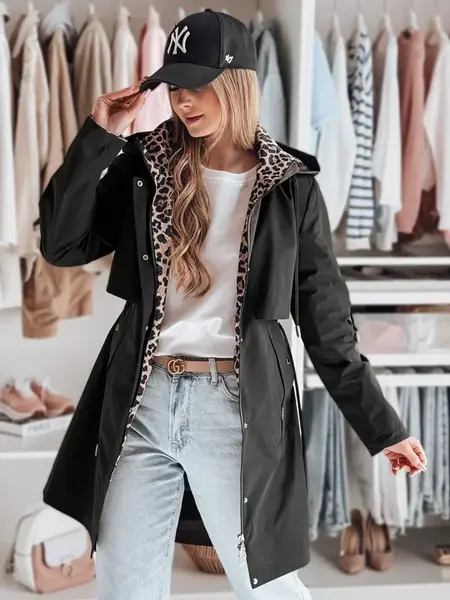 Kurtka damska przejściowa parka FERISSA czarna Dstreet