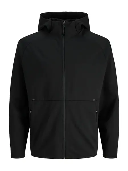 Jack & Jones Plus Tepláková bunda  čierna