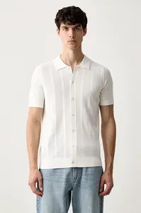 Karl Lagerfeld polo pánské s viskózou