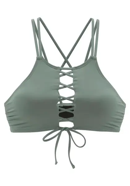 BENCH Bikinový top 'Perfect'  olivová