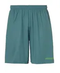 UHLSPORT Športové nohavice  modrozelená / limetová