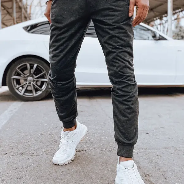 Pánské teplákové kalhoty Barva tmavě šedá DSTREET