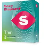 Sexy Elephant Ultra tenké kondomy Thin (3 ks)