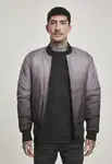 Bomber bunda s gradientem černo-šedá
