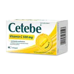 Cetebe Vitamin C 500 mg, vysoká dávka vitaminu C, postupné uvolňování 60 kapslí