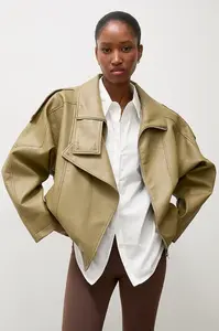 Answear.LAB  bunda oversize dámska z imitácie kože