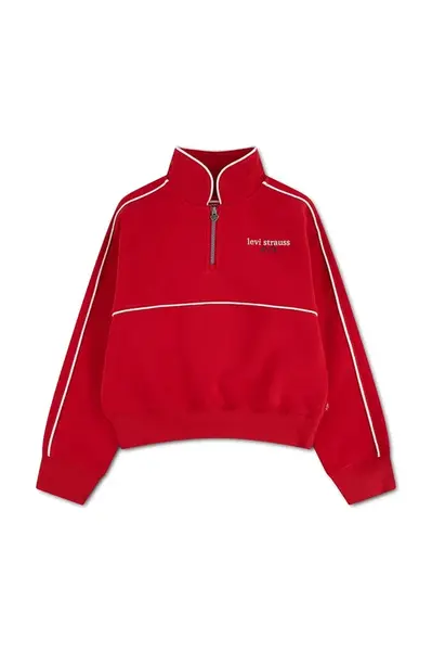 Levi's  mikina detská s bavlnou MEET AND GREET HALF ZIP
