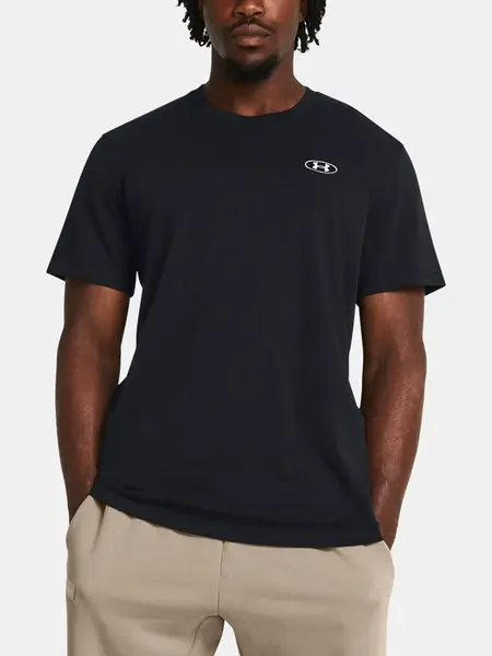 Under Armour Tričko UA HW LC PATCH SS-BLK - Pánské