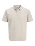JACK & JONES Tričko 'JJEAustin'  biela / biela melírovaná