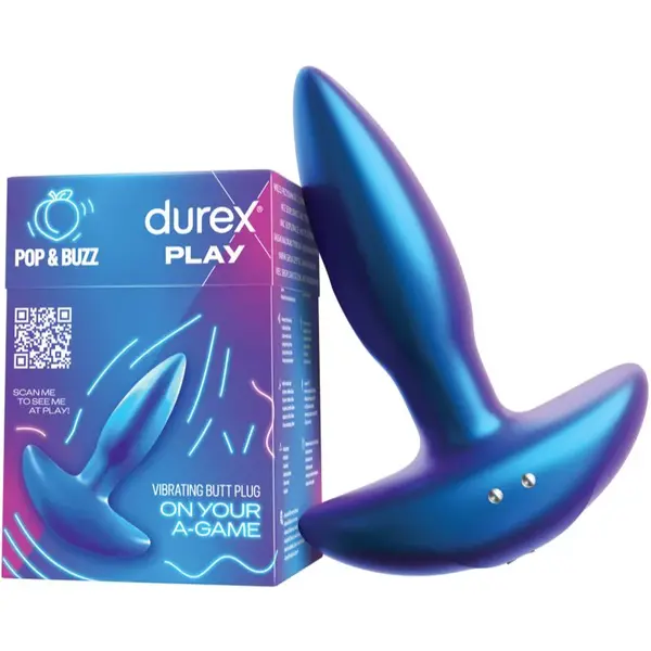 Durex Play Pop & Buzz anální kolík vibrační 1 ks