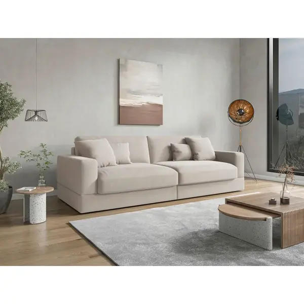 Sit & More POHOVKA BIG SOFA, textil, šedobéžová