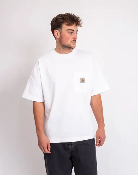 Tričko Carhartt WIP S/S Work Pocket T-Shirt White