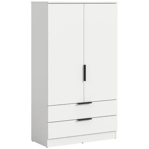 Livetastic ŠATNÍ SKŘÍŇ S OTOČNÝMI DVEŘMI, bílá, 80/140/37 cm
