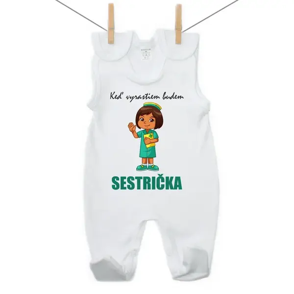 Boodyy Dupačky Keď vyrastiem budem sestrička 80 (9-12 mesiacov)