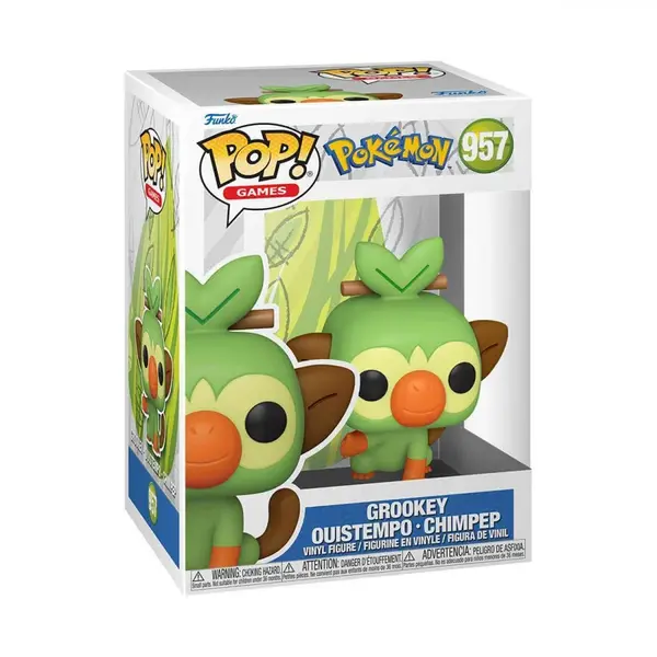 Funko POP Games: Pokemon S14 - Grookey (EMEA) 957-Funko EU BV
