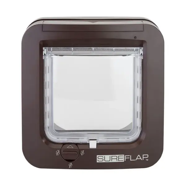 Dvířka SureFlap s mikročipem pro kočky - hnědá | P6484