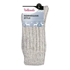 Bellinda NORWEGIAN teplé ponožky vel. 35/38 1 pár béžové