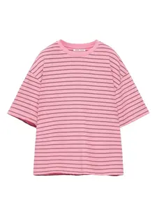 Pull&Bear Tričko  tmavohnedá / ružová
