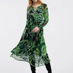 Orsay Zelené dámské květované šaty - Dámské