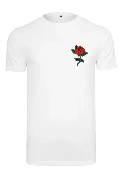 Růžové tričko bílé