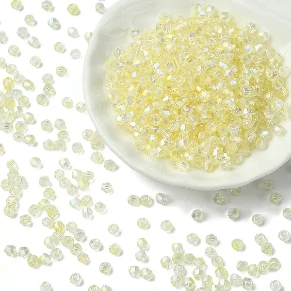 70G Transparent Spray Painted Glass Beads