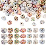 100Pcs Vintage Straight Hole Small Fragrant Fabric Beads