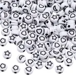 600Pcs Opaque Acrylic Beads