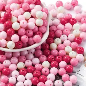 200Pcs Opaque Acrylic Beads