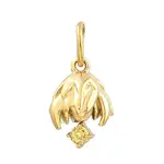 304 Stainless Steel Micro Pave Cubic Zirconia Charms
