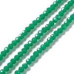 Faceted(32 Facets) Glass Beads Strands