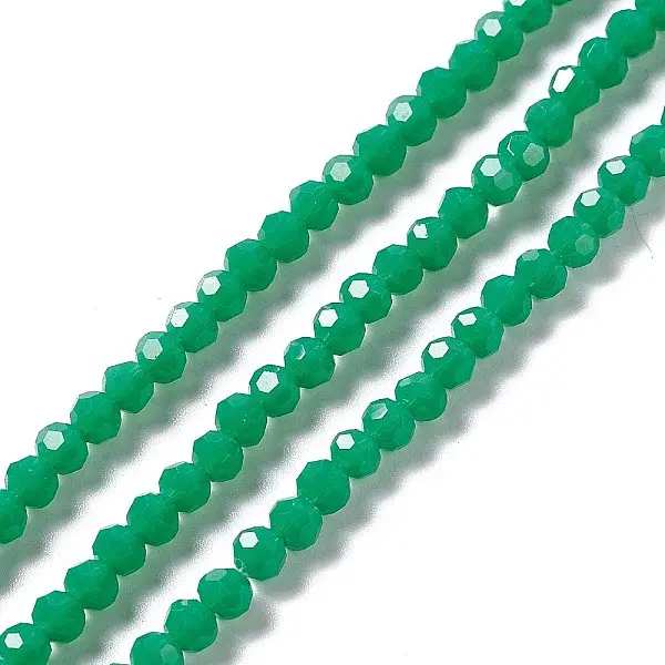 Faceted(32 Facets) Glass Beads Strands