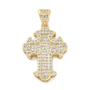 Brass Micro Pave Cubic Zirconia Pendants