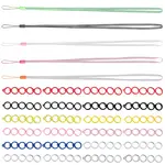 5Pcs 5 Colors Rubber Lanyard Straps