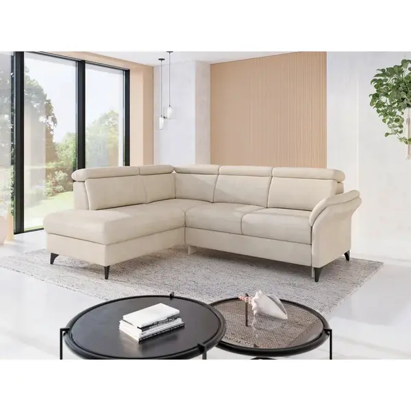 Sit & More ROHOVÁ SEDAČKA, textil, pískové barvy