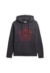 Superdry & Co Mikina  tmavosivá / červená