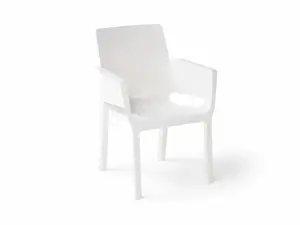 Záhradná jedálenská stolička HARTMAN EVELYN, biela