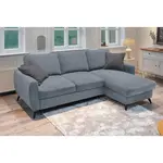 MID.YOU ROHOVÁ ROZKLÁDACÍ POHOVKA, kov, textil, kompozitní dřevo, šedá