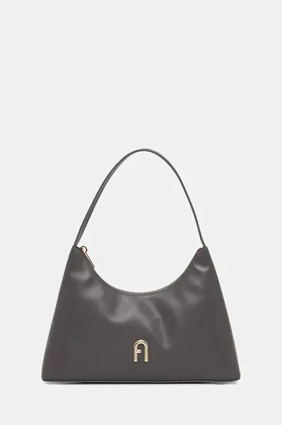 Kožená kabelka Furla šedá barva, WB00782.AX0733.4283S
