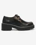 Resti Black women's half boots on a solid sole Dobbin
