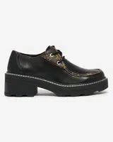 Resti Black women's half boots on a solid sole Dobbin