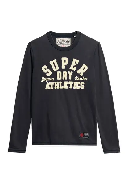 Superdry & Co Tričko 'Athletic'  krémová / námornícka modrá
