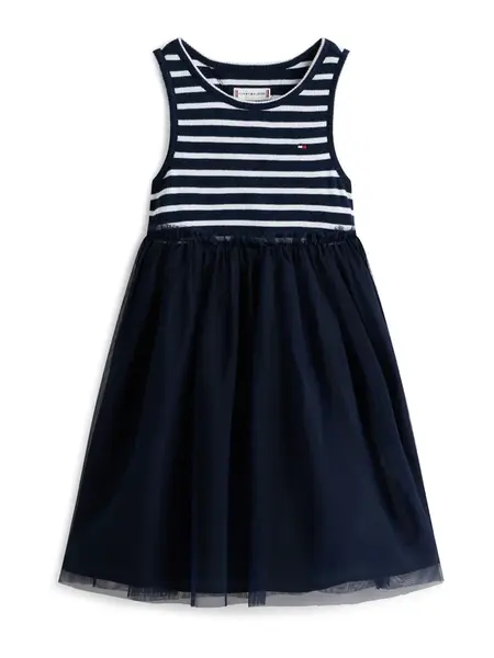 TOMMY HILFIGER Šaty  námornícka modrá / biela