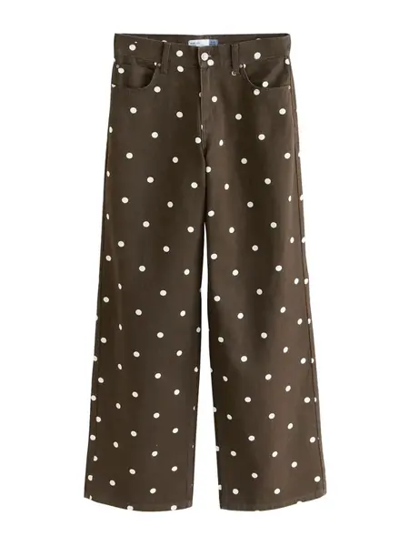 Next Džínsy  hnedá / biela