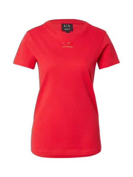 ARMANI EXCHANGE Tričko  zlatá / červená